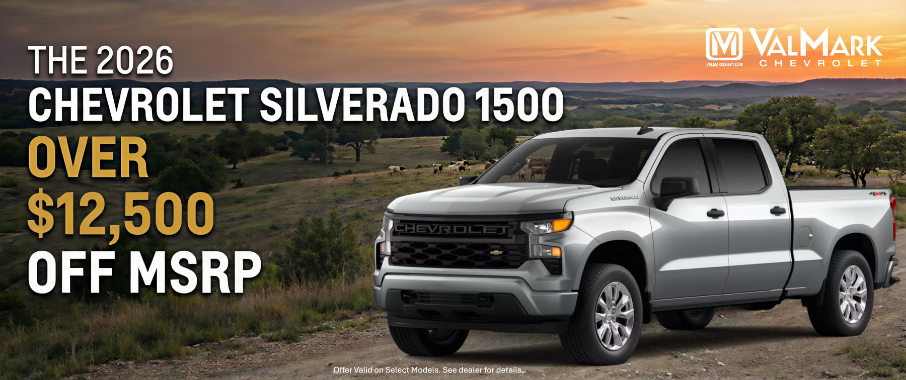 2026 Silverado $12500 off